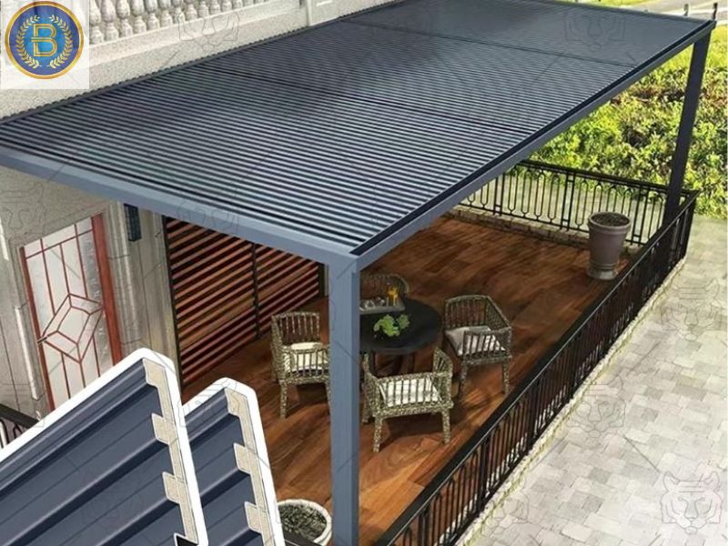 Công trình lợp mái bằng Lam sóng hợp kim Nhôm