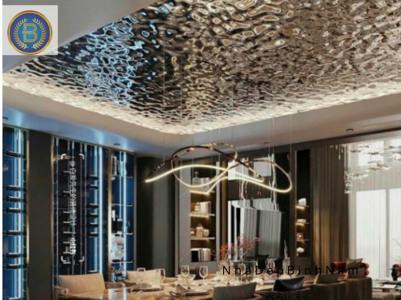 Trần Inox màu trắng bóng