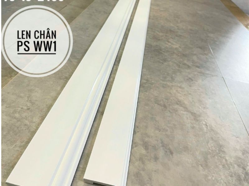 Len chân tường nhựa PS Len chân tường nhựa PS