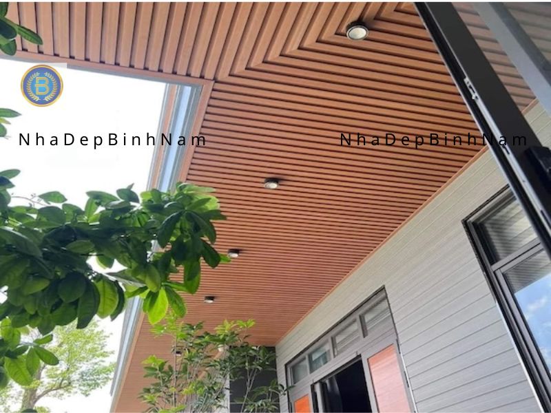 Công trình hoàn thiện tấm ốp lam sóng Công trình hoàn thiện tấm ốp lam sóng