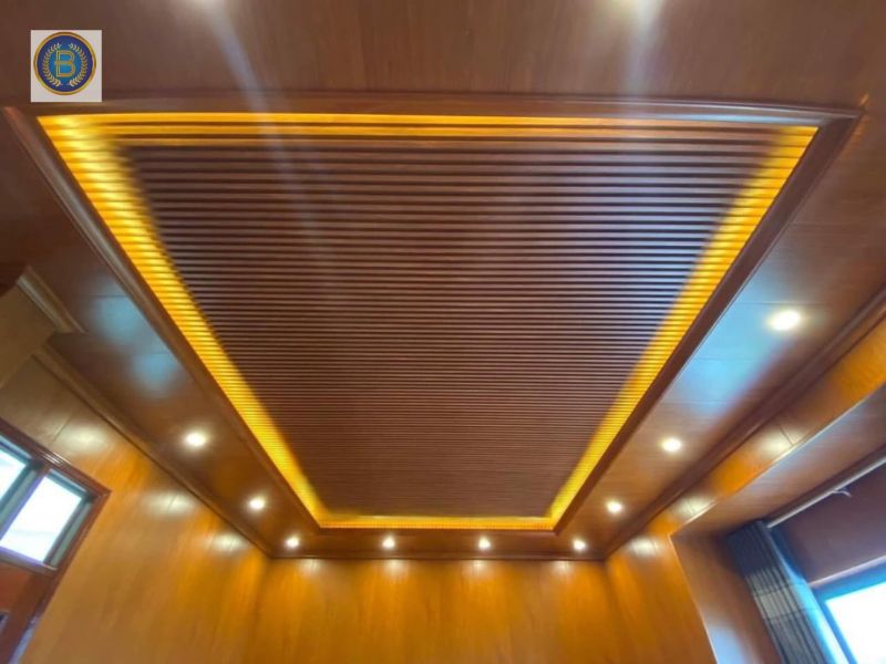 Trần nhựa giật cấp Lam sóng kết hợp Nano