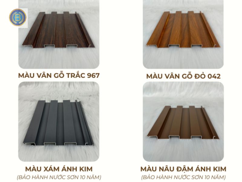 Bảng màu Lam sóng đơn vân gỗ Bảng màu Lam sóng đơn vân gỗ