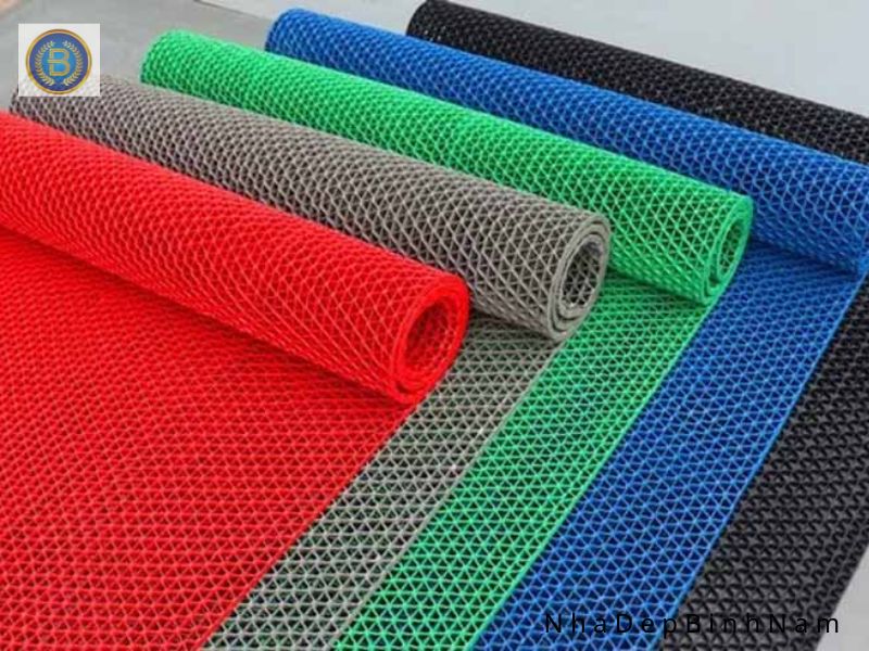 Bảng màu thảm nhựa lưới chống trượt