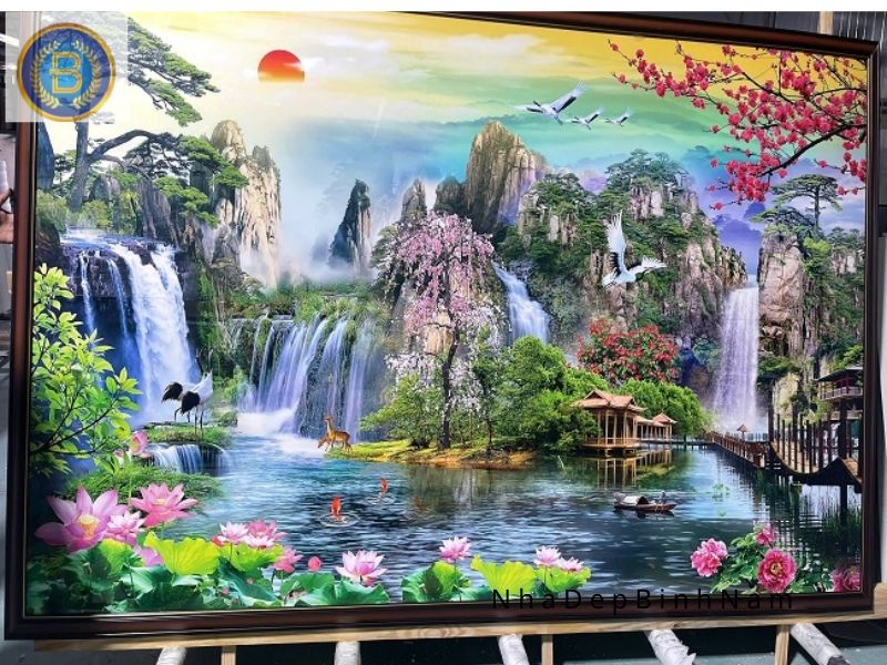 Hoàn thiện Tranh 3D in và dán cho khách tại Biên Hòa Hoàn thiện Tranh 3D in và dán cho khách tại Biên Hòa